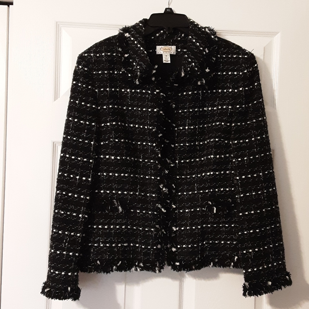 Talbots Petite Fringe-trim Jacket